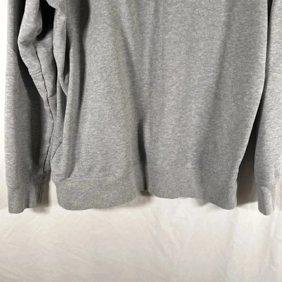 Reebok Classic Sweater Large Grey Long Sleeve Crew Neck 100% Cotton Pullover - Picture 3 of 9